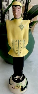 Figurine of Asian Man  by Vilas signed Mid Century Dragon Pedestal Mint - Picture 1 of 8