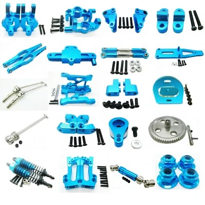 Aluminum Metal Upgrade Parts For 1/12 WLtoys 12428 12423 RC Car DIY Parts Blue - Image 1 of 4