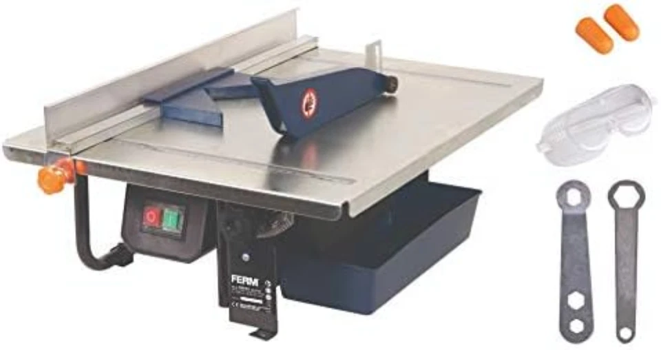 FERM Tagliapiastrelle 900W-200mm raffreddamento ad acqua. Incl. 1x lama diamanta - Immagine 1 di 1