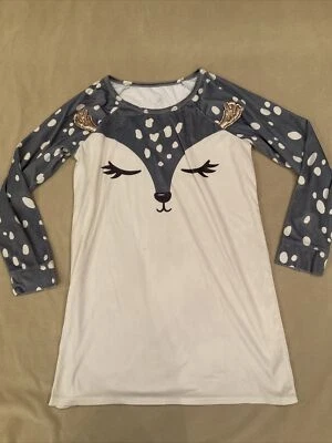 Camisón Justice Dormir 14 P Cuernos de Reno Navidad Terciopelo Suave Foto 1 de 4