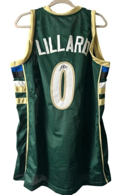 Bucks Damian Lillard Signed Custom Jersey (JSA) - Image 1 of 4