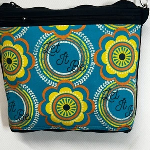 Cartera Bandolera Personalizada "Let It Be" Hecha a Mano Tela Lona Correa Ajustable - Imagen 1 de 8