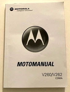 MOTOROLA MOTOMANUAL V260/V262 - Picture 1 of 2