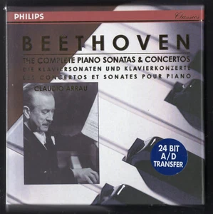 14 CD ★ Beethoven Complète Piano Sonatas & Concertos Claudio Arrau ★ BOX PHILIPS - Picture 1 of 2