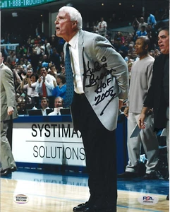 Hubie Brown - Foto basket 8x10 autografata - con iscrizione HOF 95 - PSA/DNA - Foto 1 di 2