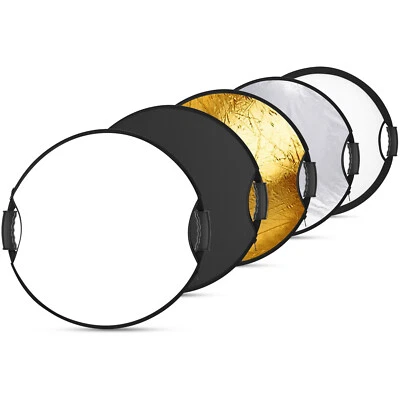 NEEWER 5 in 1 Collapsible 22'' Light Reflector with Handle Grip with 3/8''Thread - Image 1 of 4