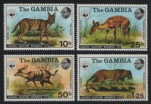 Gambia 1976 - Mi-Nr. 332-335 ** - MNH - Wildtiere / Wild Animals - WWF (II) - Bild 1 von 2