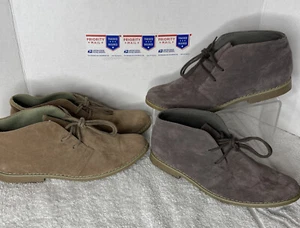 2 Pairs Of Mens Cotton On Brand Suede Boots Size 9 - Picture 1 of 11