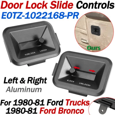 Control deslizante de cerradura de puerta Bronco para Ford F150 F250 F350 1980-1981 E0TZ-1022168-PR Foto 1 de 4
