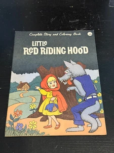 Little Red Riding Hood Complete Story and Coloring Book Unknown Year - Picture 1 of 2