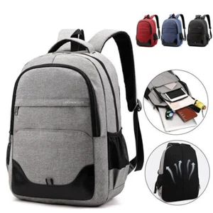 Men Women Backpack Waterproof Large Bussiness School Travel Laptop Rucksack Bag - Picture 1 of 16