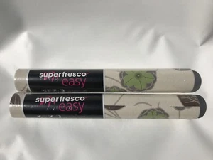 2 Rolls Super Fresco Easy Wallpaper Horizon - Green 30-371 Graham Brown New - Picture 1 of 4