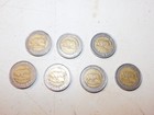 Lot of 7 - Five Rand South Africa Coins bi-metal 5 Dollar #23 Coin Set