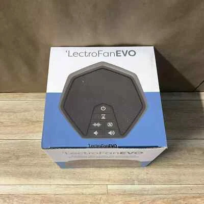 LectroFanEVO Portable Travel Fan Noise Machine White Pink Brown Sound Grey - Image 1 of 4
