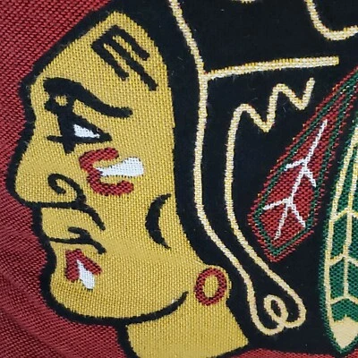Almohada NHL Chicago Blackhawks 18"x18" cuadrada de dos lados Northwest Company LLC EE. UU. Foto 1 de 4