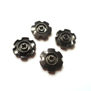 4x Black Lego Technic Tread Sprocket Wheel Small - 57520 - Picture 1 of 1