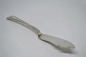 Birks Sterling Fish Knife Saxon 1914 Monogrammed Butter Cheese Serving 36 Grams - Picture 1 of 7