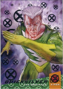 X-Men 2018 Fleer Ultra Originals Silver Foil Chase Card 09 Quicksilver