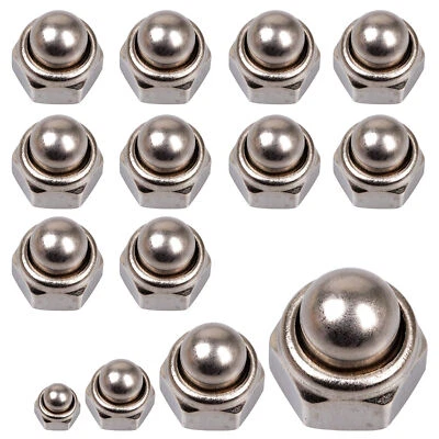 Hutmutter Edelstahl selbstsichernd M4-M16 DIN986 V2A Stopmutter Sicherungsmutter - Bild 1 von 4