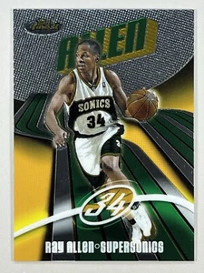 2003-04 Topps Finest Ray Allen #43 Seattle Supersonics - Imagen 1 de 2