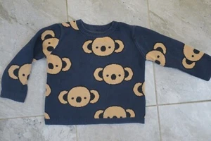 HUX baby boy navy sweater top size 4-excellent condition - Picture 1 of 1