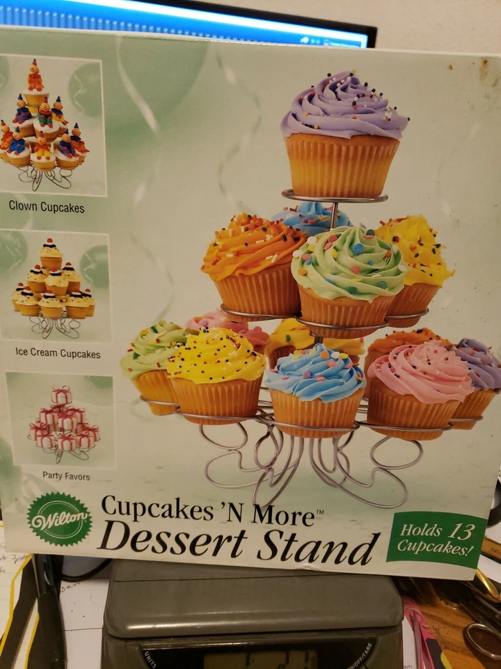100% Genuine! WILTON Cupcake N More Dessert Stand Holds up to 13 Cupcakes! - Image 1 of 1