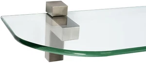ib style® estantería de vidrio estantería de 6 mm estantería de pared fondo de vidrio estantería de baño vidrio INCL. CLIPS - Imagen 1 de 8