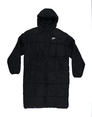 Nike Women's Sportswear Therma-Fit Parka Insulated Jacket Black White M New - Image 1 of 2
