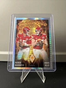 Patrick Mahomes Travis Kelce 2024 Panini Phoenix Hyper Prizm Treasured Tandem - Foto 1 di 2