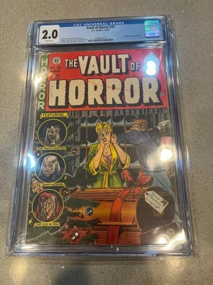 Vault of Horror #35 EC Comics 1954 CGC 2.0 Pre Code Classic Christmas Cover! 🎄 - Image 1 of 4