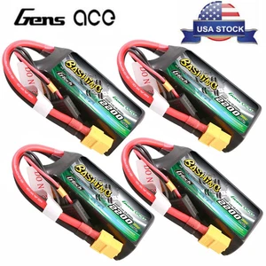 4x Gens Ace Bashing 2200mAh 11.1V 35C G-Tech 3S Lipo Battery XT60 For RC Crawler - Picture 1 of 6