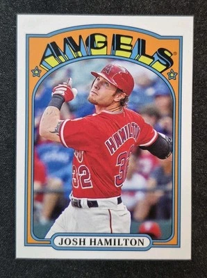 2013 Topps 1972 Minis #TM-79 Josh Hamilton Insert Angels Baseball Card - Image 1 of 2