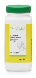 Pet-Tabs Multivitamin Mineral Supplement Puppies Dogs All Sizes Life Stages, Che - Picture 1 of 7
