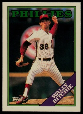 1988 Topps Tiffany #494 Wally Ritchie RC Philadelphia Phillies - Image 1 of 2