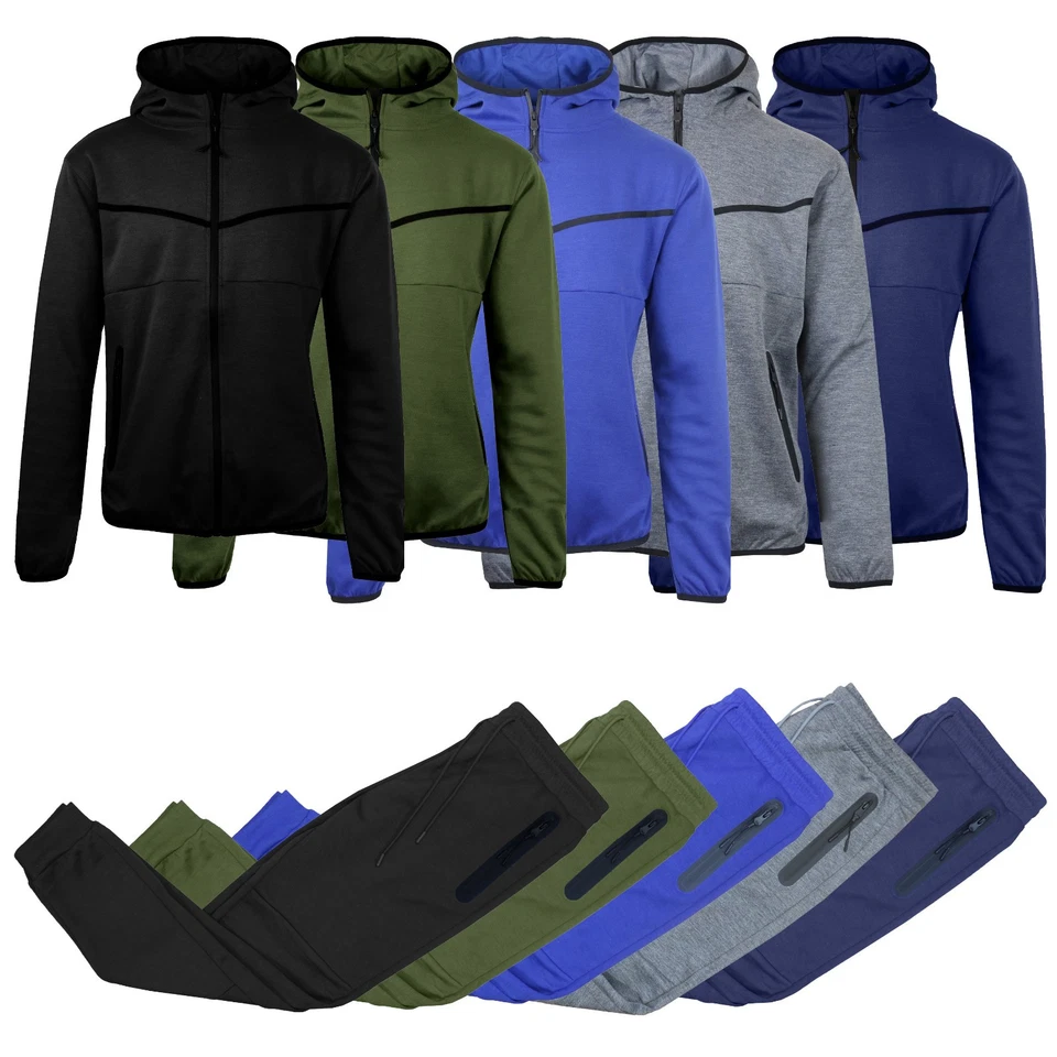 男式 Tech Fleece 连帽衫和慢跑运动服 2 件运动套装(尺寸 - S–3XL) — 第 1/4 张图片