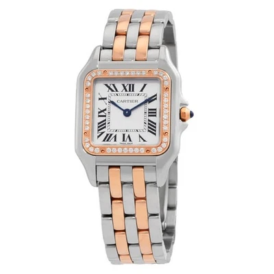 Cartier PanthereMedium Model Diamond Silver Dial Ladies Watch W3PN0015 - Image 1 of 3