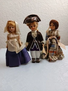 Lotto 3 Mini Bambole Vintage da Collezione Occhi Move 7 IN - Foto 1 di 4
