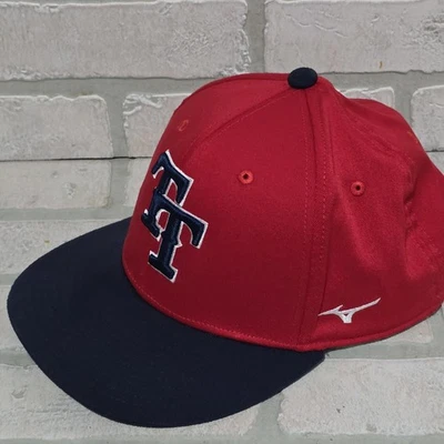 Gorra de juego ajustada Mizuno Top Tier de béisbol TT talla L/XL roja bandera de EE. UU. Foto 1 de 4