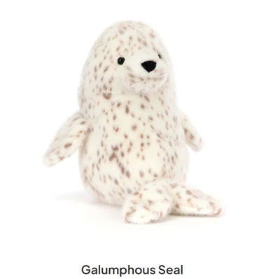 Selo Galumphus 27cm Pelúcia Macia JellycatToy Boneca Brinquedo Bicho de Pelúcia Presentes Novo com etiquetas - Imagem 1 de 4