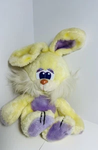 Fairview Bunny Rabbit Yellow Plush Stuffed Animal Easter Toy 9” Hare Purple Gift - Picture 1 of 5