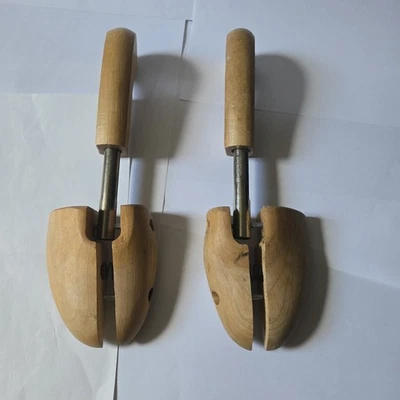 VINTAGE ROCHESTER SHOE TREE WOOD SHOE STRETCHERS 12” - Image 1 of 4