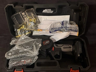 Kit de mini motosierra eléctrica/inalámbrica RLSOO de 6 pulgadas - negra Foto 1 de 4