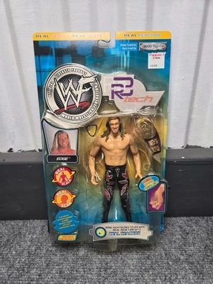 WWF Jakks Pacific R3 Tech Series 2 Edge Action Figure 2002 MOC Real Scan Belt - Image 1 of 4