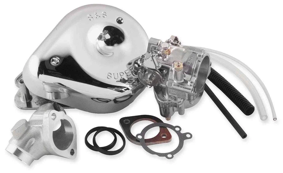 Kit Carburador S&S 11-0427 Shorty Super "G" 84-91 Harley EVO Big Twin Modelos Foto 1 de 1