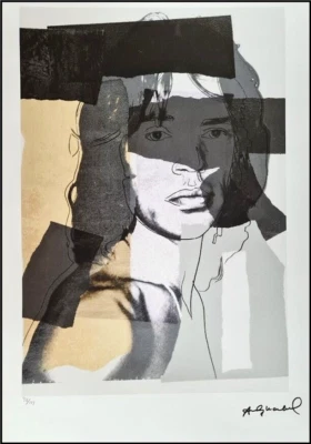 ANDY WARHOL * Mick Jagger * 50 x 35 cm * signed lithograph * limited # 38/125 - Bild 1 von 4