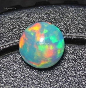 Natural Ethiopian Opal Designer Gemstone Jewelry Supply Round Cabochon 5 mm - Imagen 1 de 4