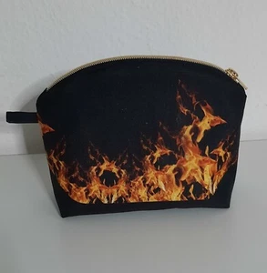 Kulturbeutel Schminktasche Print Feuer Kulturtasche Makeup Bleistiftbeutel Hülle - Bild 1 von 4