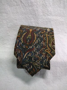Joseph Abboud italienische Seidenkrawatte bunt Paisleymuster 60 x 3,75 Italien - Bild 1 von 8