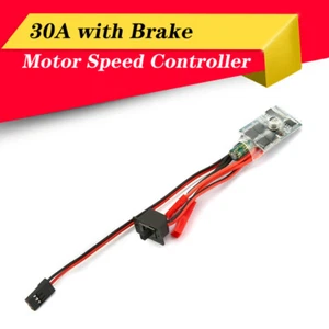 30A Brushed ESC with Brake Motor Speed Controller for RC Bidirectional Boat Car - Picture 1 of 9