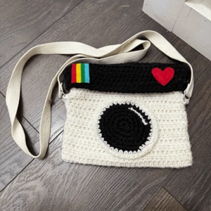 Vintage 2000s Y2K Handmade Instagram App Crossbody Purse - Picture 1 of 4